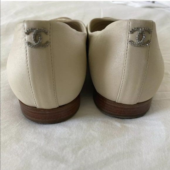 Chanel cap toe ballerina flats size 40 - Picture 1 of 4